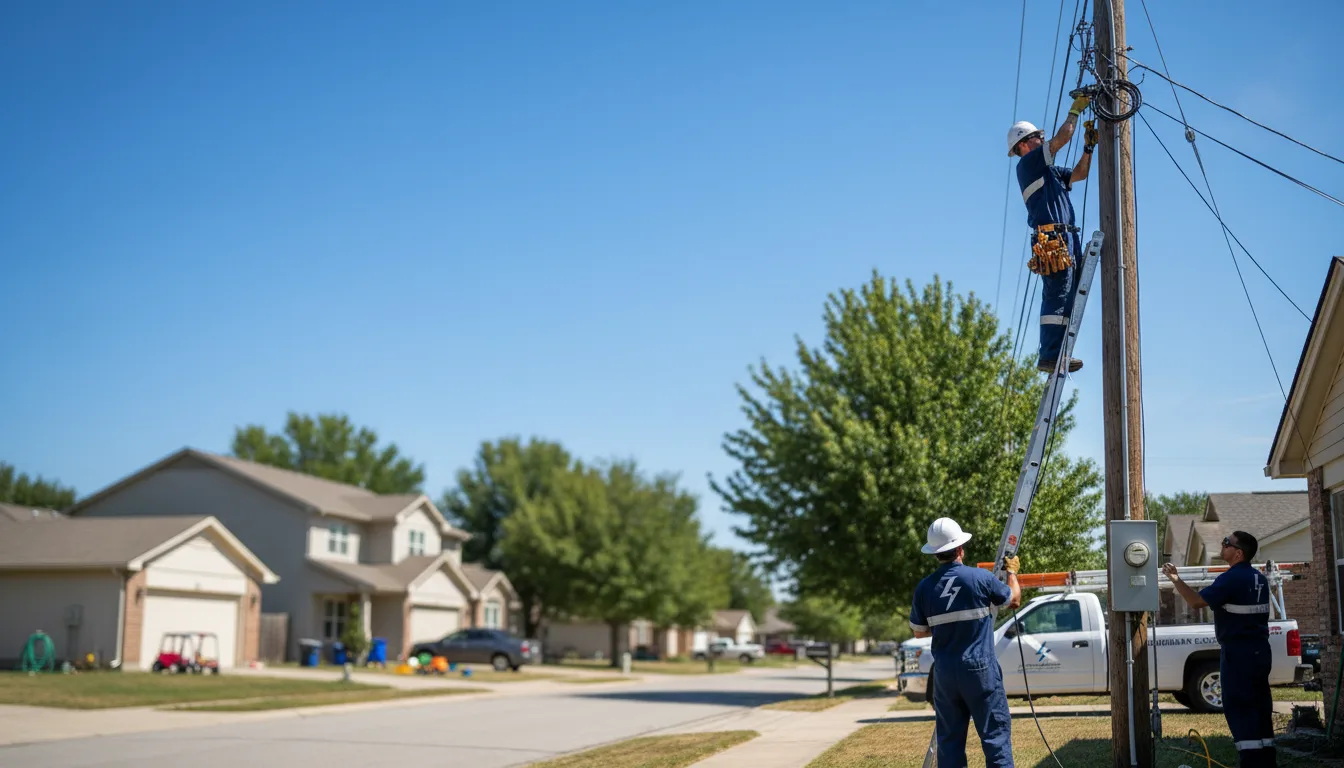 Residential electrician providing installation services in Baldwin, WI
